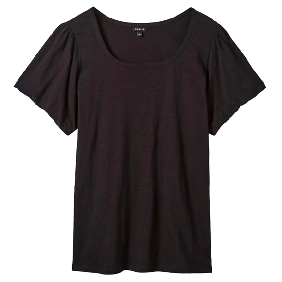 ❤️NWT VINTAGE TORRID PUFF SLEEVE TEE - SLUB KNIT COTTON - PLUS SIZE - Picture 9 of 11
